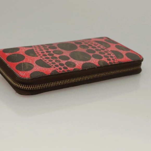LOUIS VUITTON Monogram Yayoi Kusama Zippy Wallet Red M60450 LV Auth 132196 - Picture 5 of 16